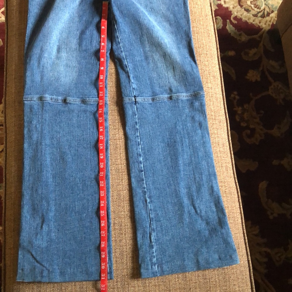 Blue Wide Leg Jeans - Picture 3 of 10